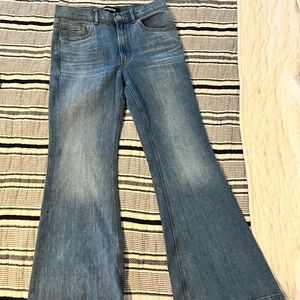 Express bell flare high rise jean
